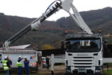 Grue de 30 t/m sur porteur 6x6