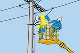 Contact mortel avec le 20 000 volts 