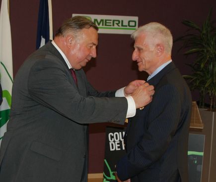 Amilcare Merlo, officier du Mérite agricole