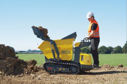 Nouveau motobasculeur sur chenilles TD9 de Wacker Neuson