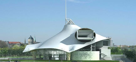 Le centre Pompidou de Metz coiffé d’un « chapeau chinois »