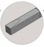 Bordure étroite pour piste cyclable
