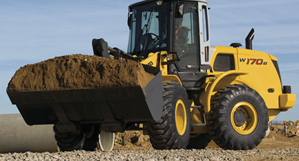 New Holland : Une WA190B « Long Reach » pour la reprise de déchets 