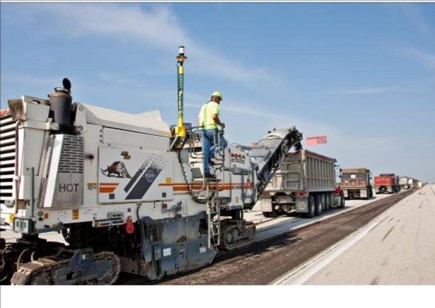 Trimble guide les raboteuses