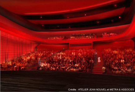 Le « Théatre de l’Archipel » se dévoile en rouge