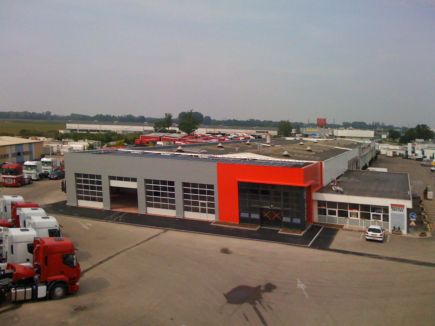 Renault Trucks et le soleil de Strasbourg