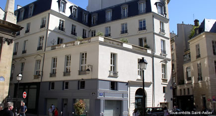 Enduit particulier pour hôtel XVIIe