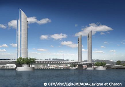 Le pont-levant de Bordeaux sur la bonne voie