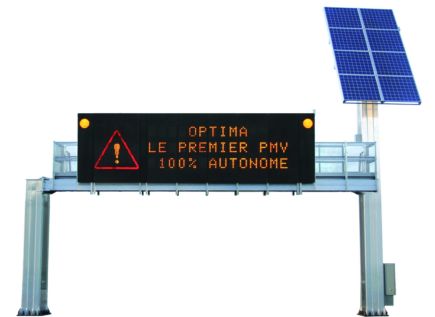 Optima, un panneau de signalisation routière autonome