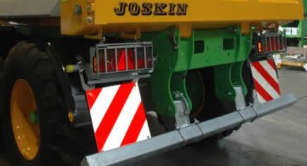 Pare-chocs hydrauliques sur bennes Joskin