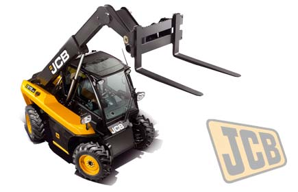 Un mini télescopique JCB à la Bauma