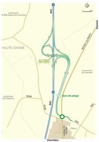 Area et le diffuseur de l’A41 à  Seynod