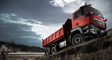 Camions de chantier : un marché fortement réduit en 2009