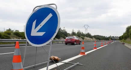 Ralentir ! Travaux sur la route