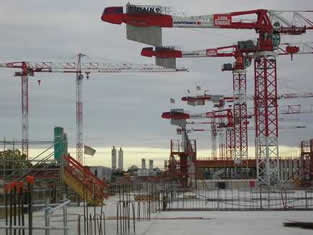 Sur le chantier de l'aéroport de Paris CDG, SMIE gère l'anti-collision entre les grues