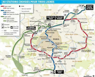 Le Super Métro d’Ile-de-France en 40 gares