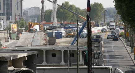 Démolition d’un viaduc à la porte de Vitry