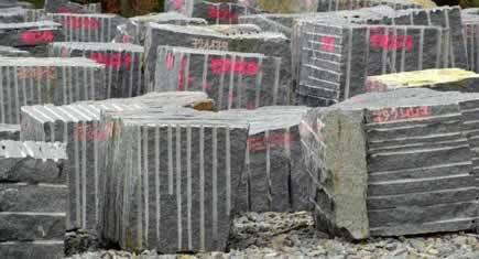 Roches ornementales : la chute en 2009
