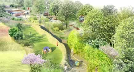 Le  jardin des Halles : innovation et accessibilité 