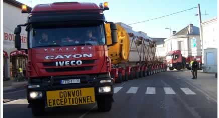 Transport exceptionnel pour Cayon