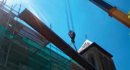 Des armatures en fibres composites au secours d’une église romane