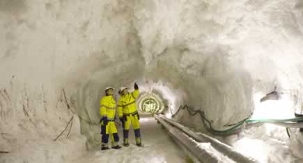 Tunnel d’Hallandsås : la galerie des glaces
