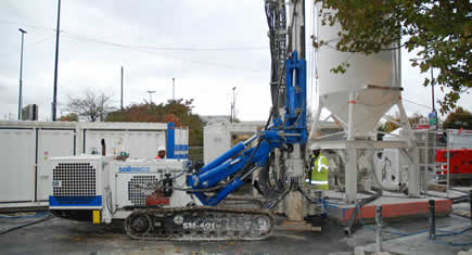 Jet grouting en ville à St Denis – Porte de Paris