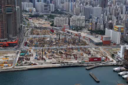 L’Express Rail Link, à Hong Kong 