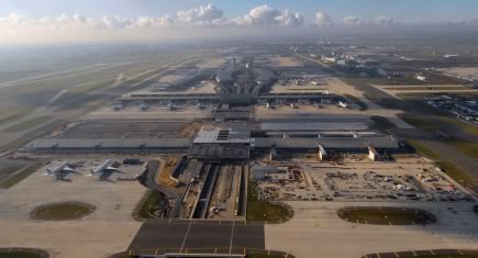 Les travaux du satellite S4 de l'aéroport Roissy-Charles de Gaulle trouvent leur rythme de croisière