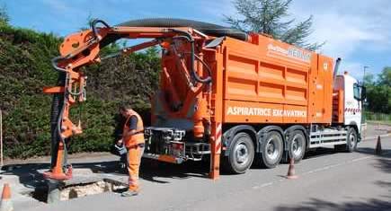 Terrassement par aspiration à Autun