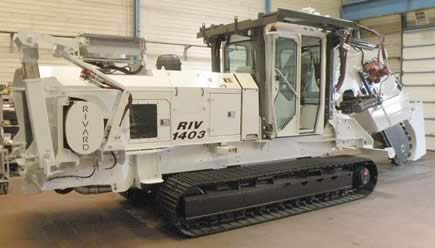 Rivard RIV 1403 TC 1755 : trancheuse pour grands réseaux 