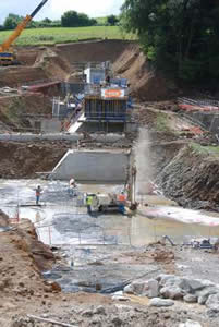 Reconstruction du barrage de la Visance