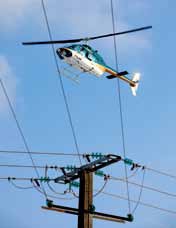 Inspection héliportée pour le réseau 20 000 V de la Vienne