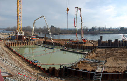 Du béton sous la Loire