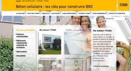 Xella lance un nouveau site Internet sur le béton cellulaire