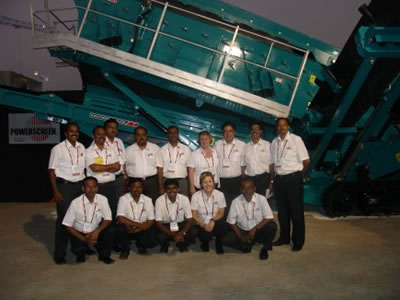 Powerscreen fête ses 10 ans en Inde