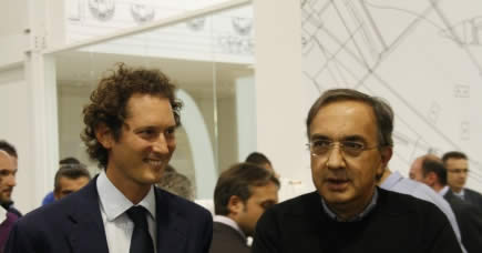 Sergio Marchionne et John Elkann inaugurent le Fiat Industrial Village