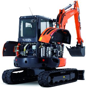 Mini-pelles Kubota U48-4 et U55-4 : des ultra-courtes évoluées 