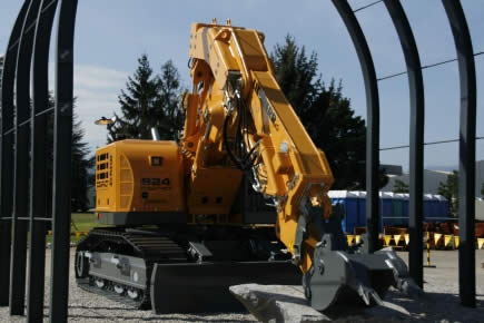 Deux pelles Liebherr en version tunnel
