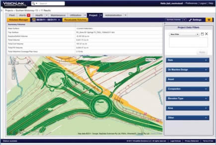 VisionLink de Trimble : intégration globale des chantiers