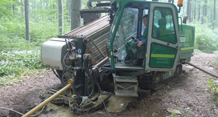  Tracto-Technik Grundodrill 25N : forage en pente raide