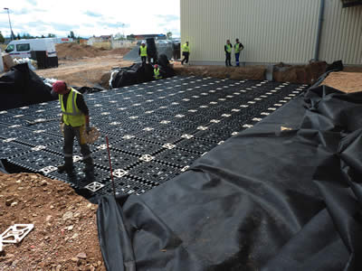 Bassin  Nicoll Waterloc : les eaux du centre commercial