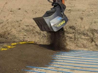 Les godets Remu au service de la géothermie