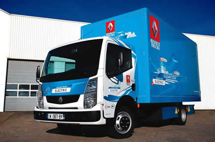 Camion Renault Trucks Maxity électrique : losange électrique 