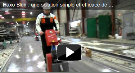  Haxo Blun propose une solution de nettoyage et de surfaçage des pistes de préfabrication