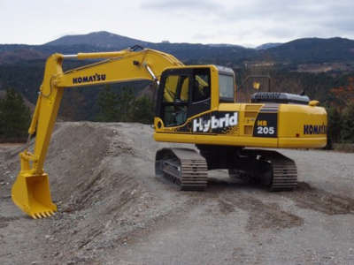 Nouvelle pelle hybride pour Komatsu