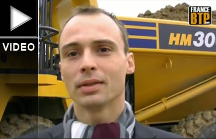 Le premier Komatsu HM300-3 européen arrive en France
