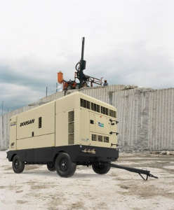 Les nouveaux gros compresseurs Doosan à Intermat