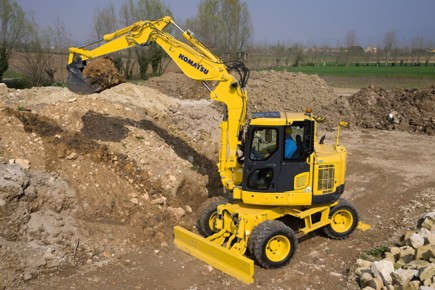 Les 12 t Komatsu présentes à Intermat