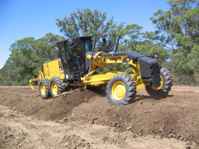 Les niveleuses Komatsu à Intermat